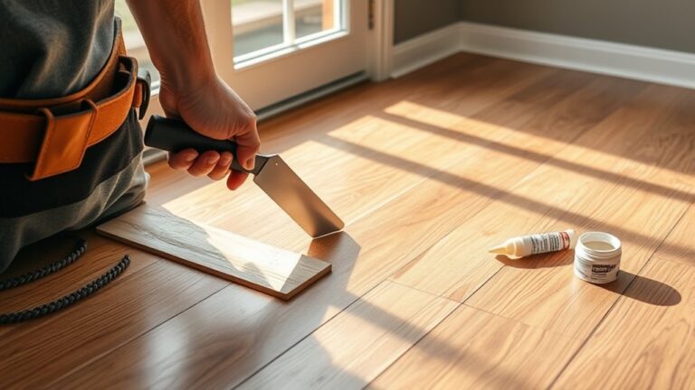 repair lifting vinyl planks