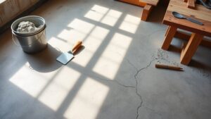 repairing cracks in concrete