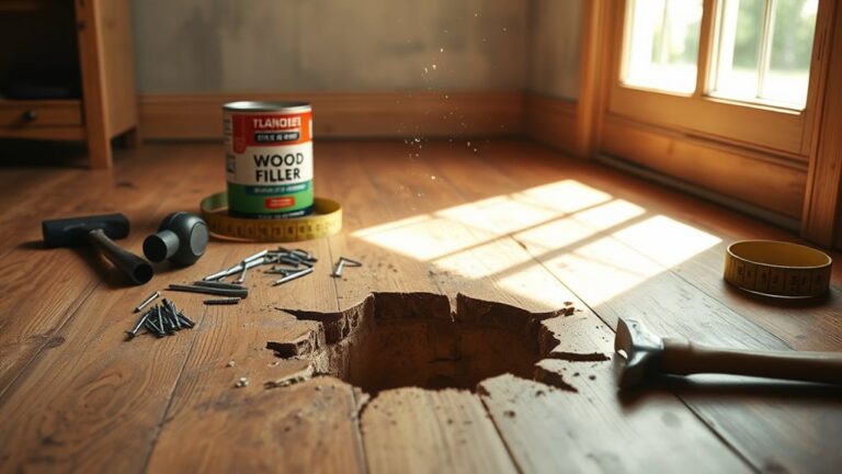 repairing floor hole effectively