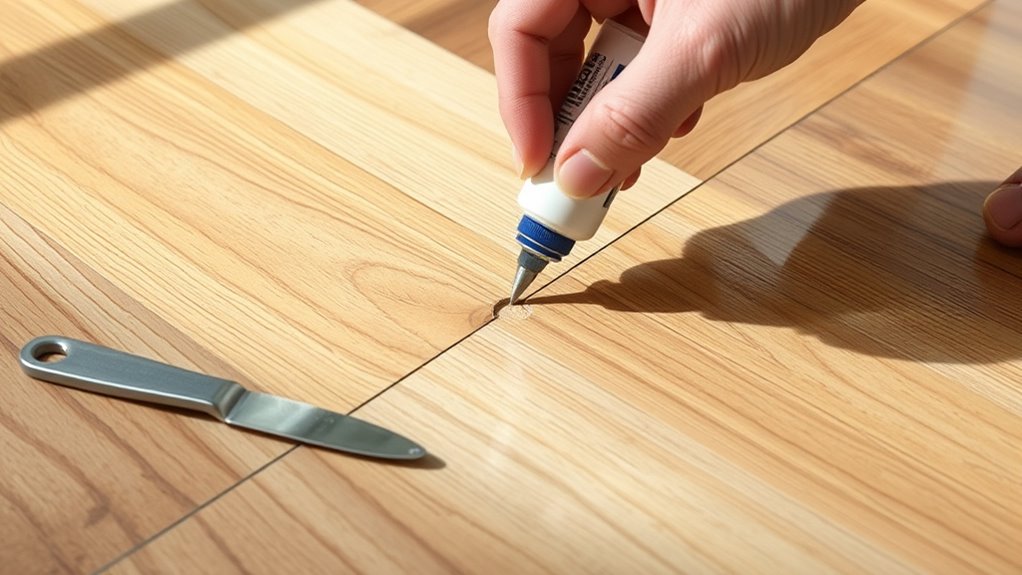 repairing gouges and chips