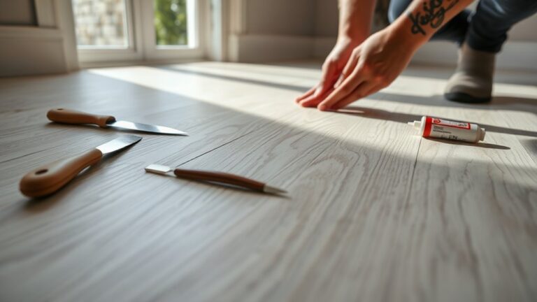 repairing lifting vinyl flooring