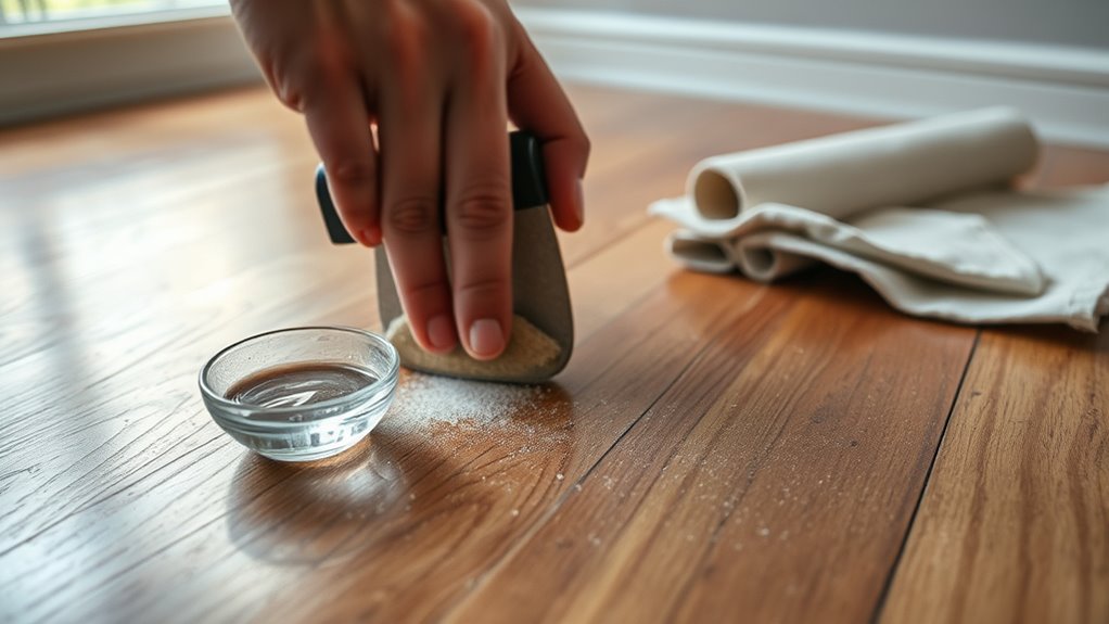 repairing scratched hardwood floors