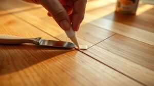 repairing wood floor scratches