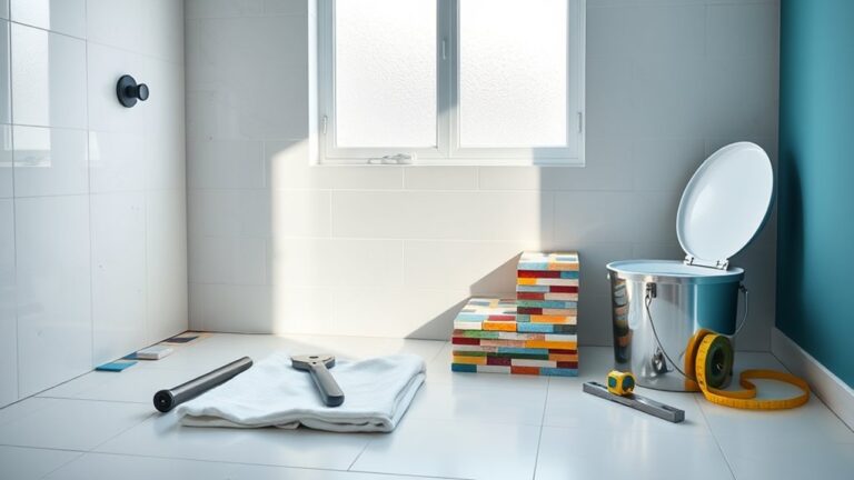 replace bathroom floor easily