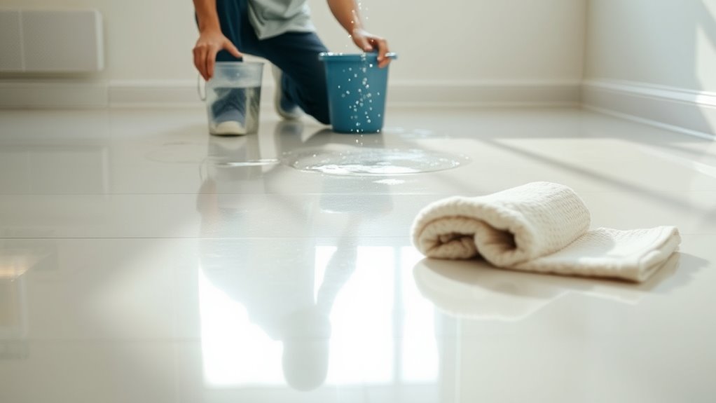 rinse dry and ensure safety