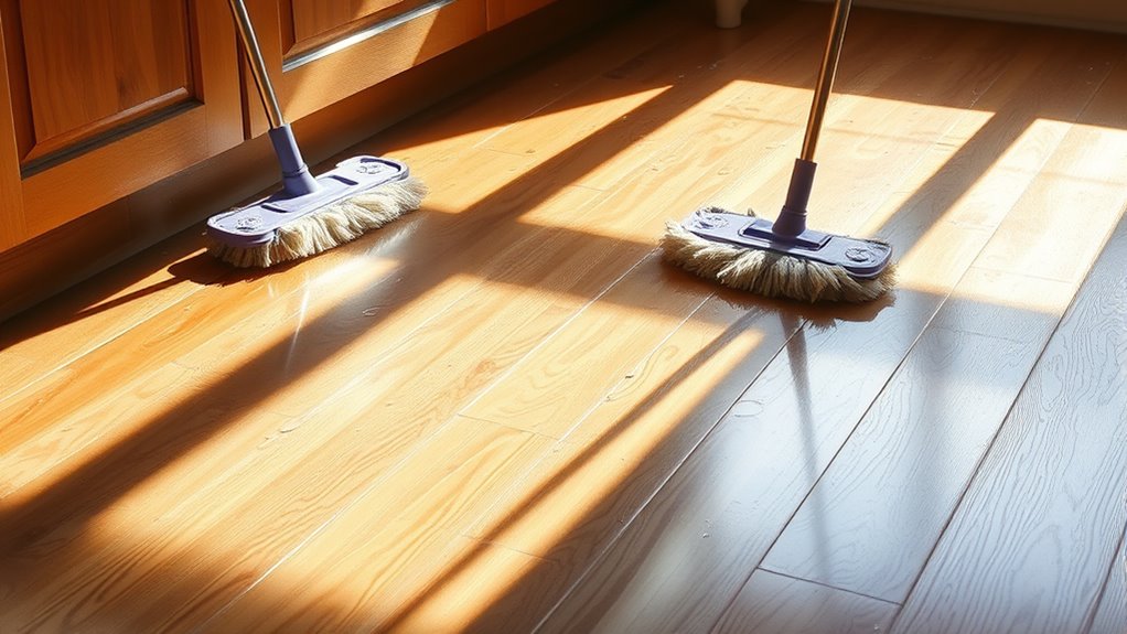 rinse pine sol off floors