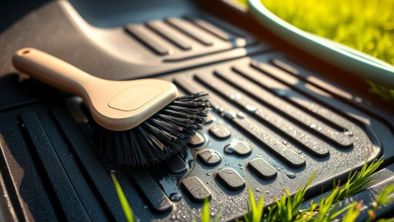 rubber car mat cleaning