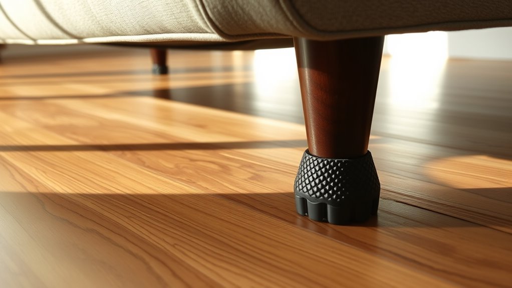 rubber grippers for stability
