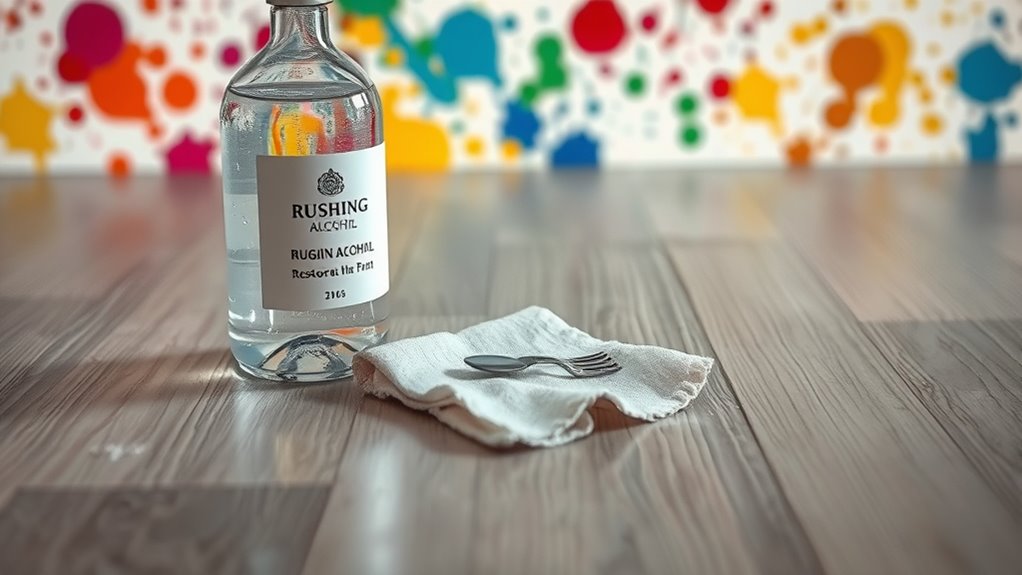 rubbing alcohol paint removal