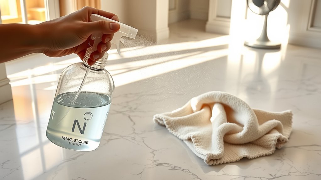 safe marble cleaning process