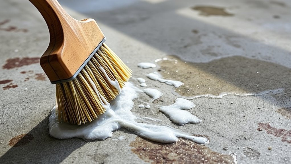 scrub stains with precision