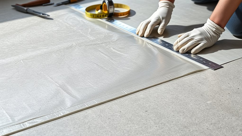 seal vapor barrier edges