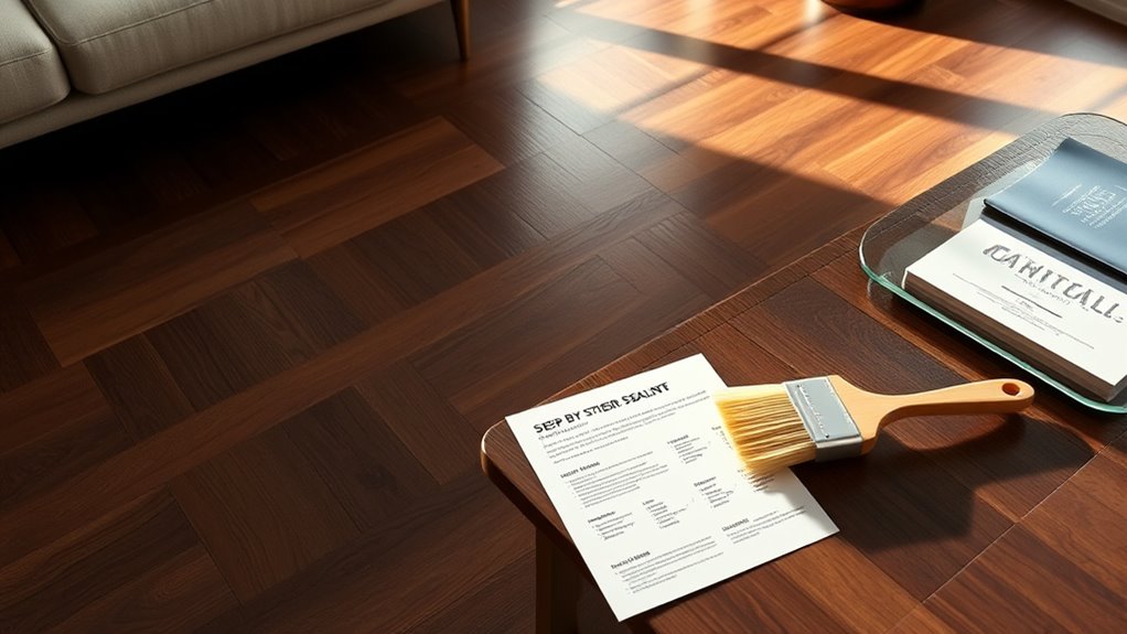 sealing darkened hardwood floors