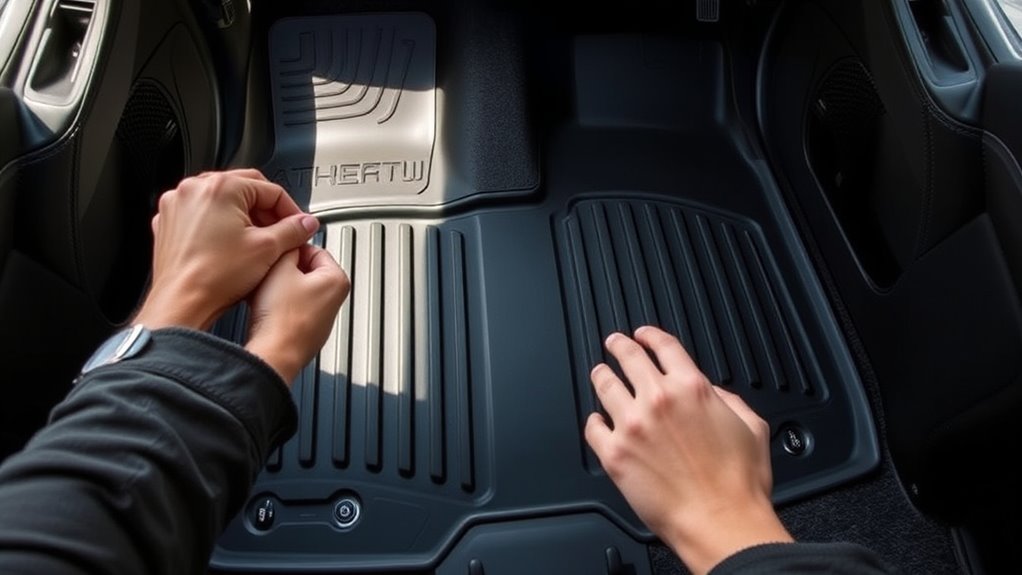 secure floor mats safely