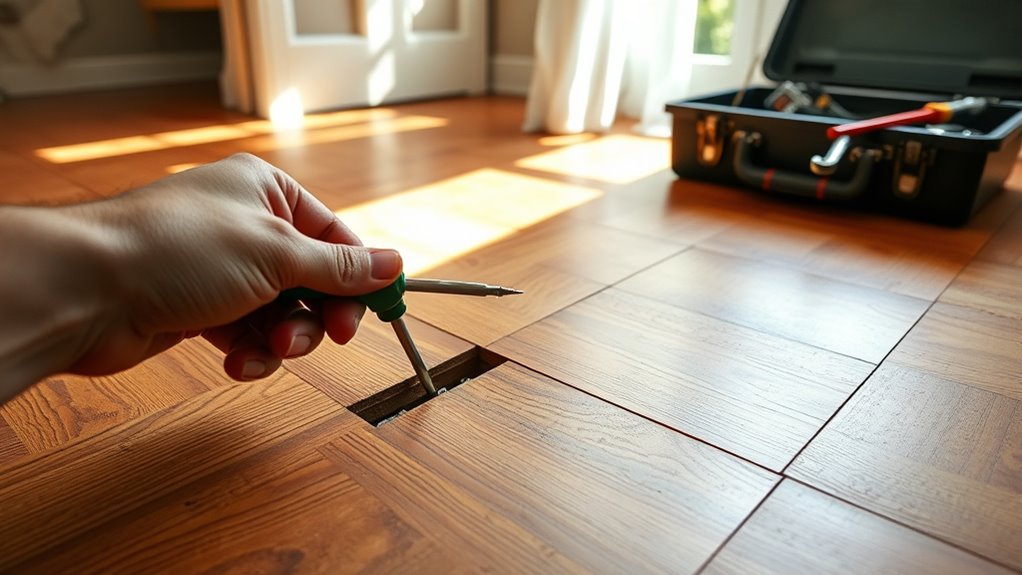 secure loose floorboards effectively