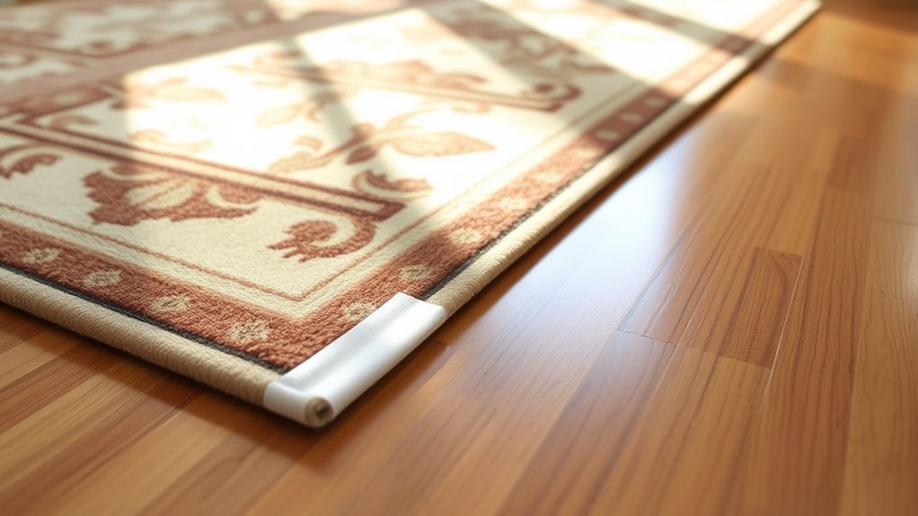 secure rug corners safely