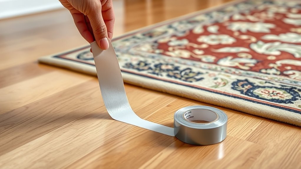 secure rugs without damage