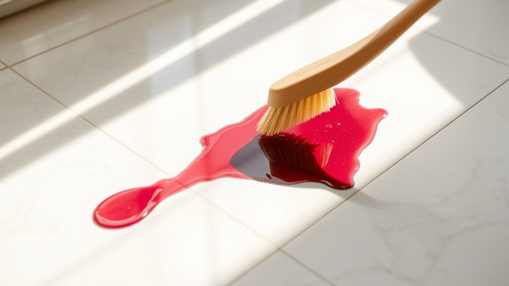 soft brush stain removal