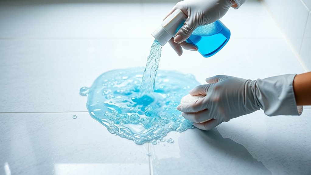 spray wait scrub rinse