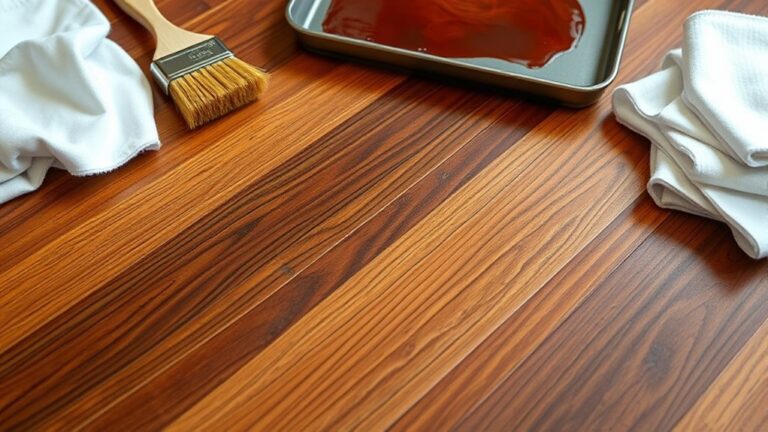 stain hardwood floors easily