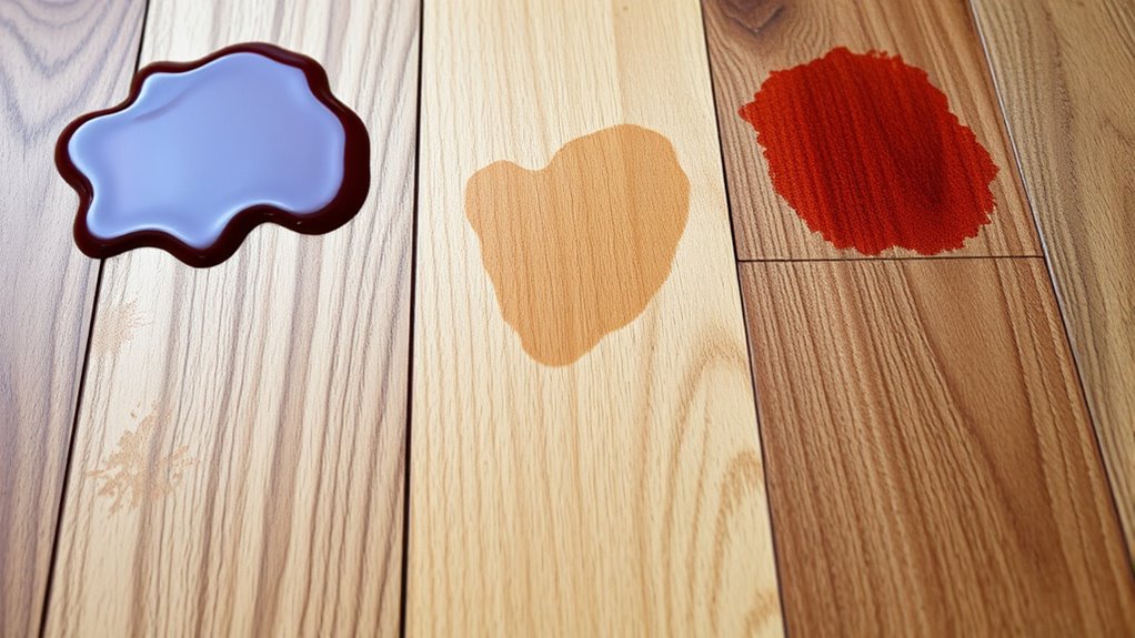 stain identification for hardwood