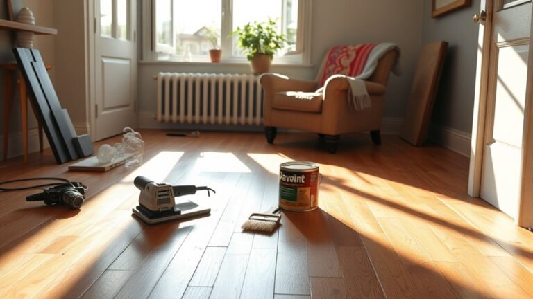 staying during floor refinishing