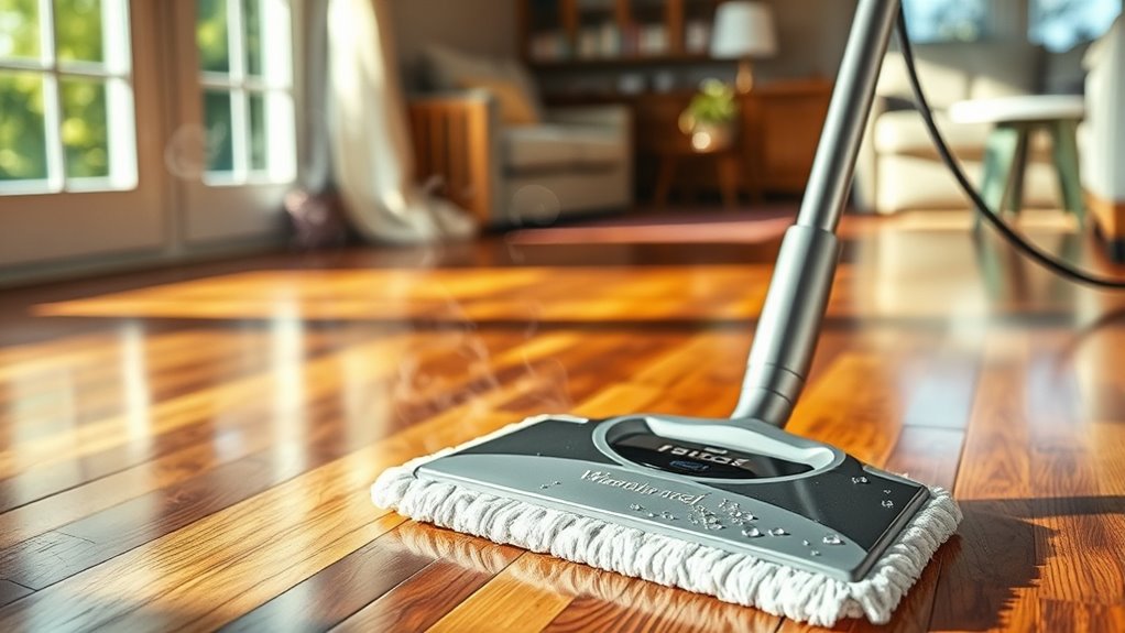 steam mop hardwood safety