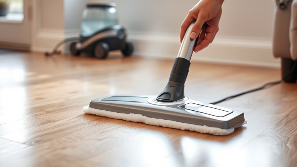 steam mopping laminate floors