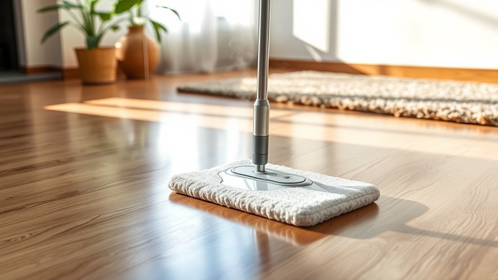 steam mops and laminate care