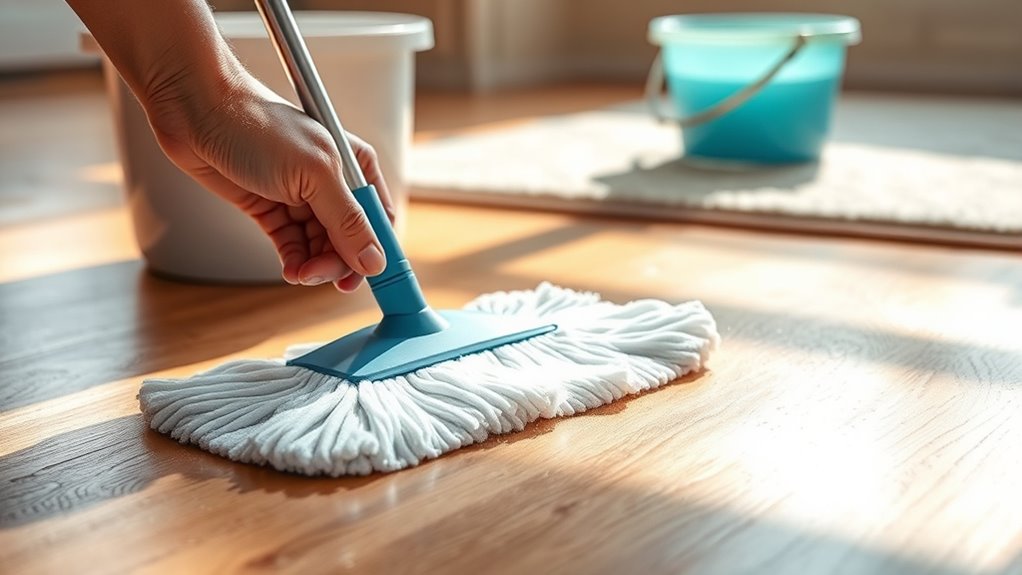 sweep and dust carefully