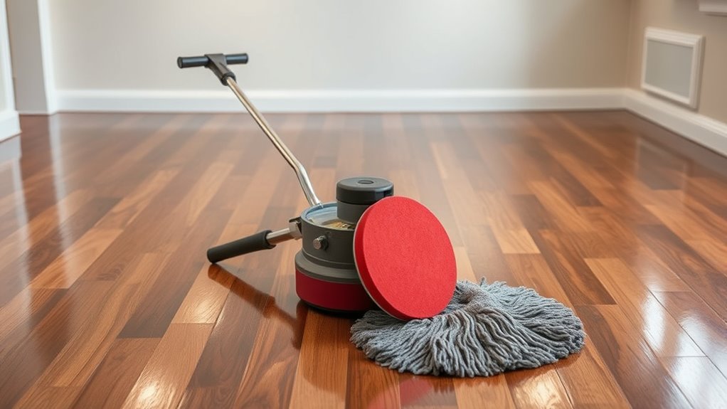 sweep mop dry thoroughly