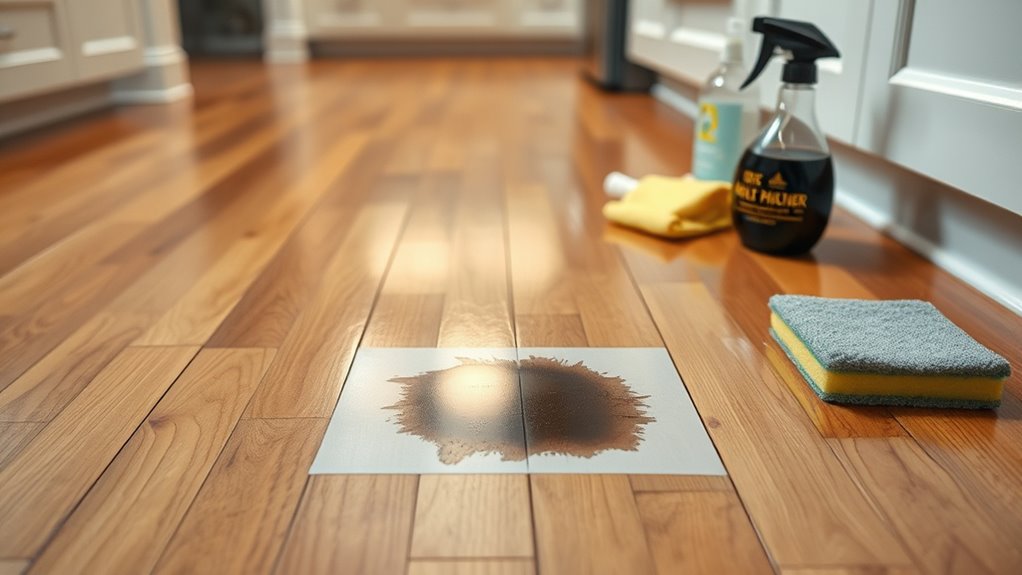 test cleaning solution safely