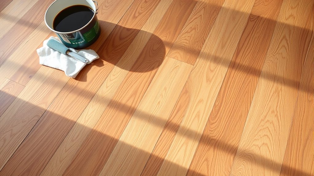 thoroughly clean floor surface