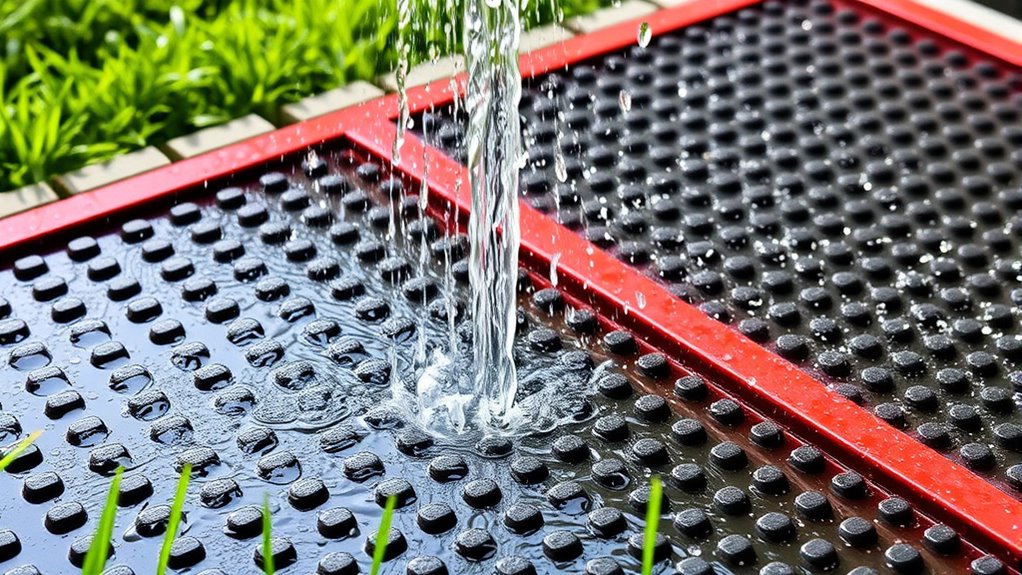 thoroughly rinse rubber mats
