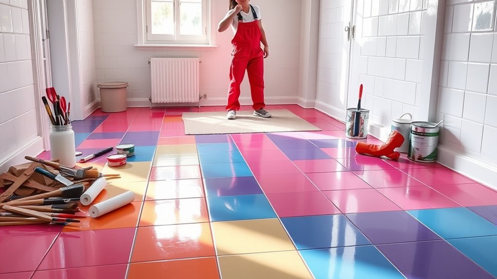 tile flooring painting guide