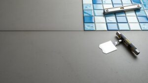 tile installation on cement