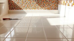 tile shower floor and walls