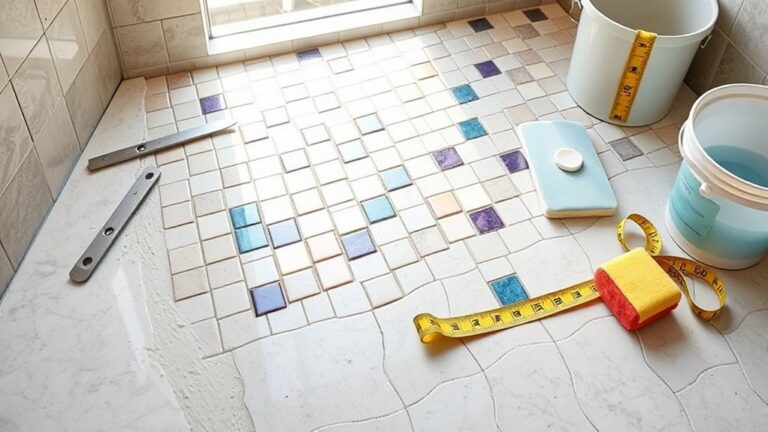 tile shower floor installation