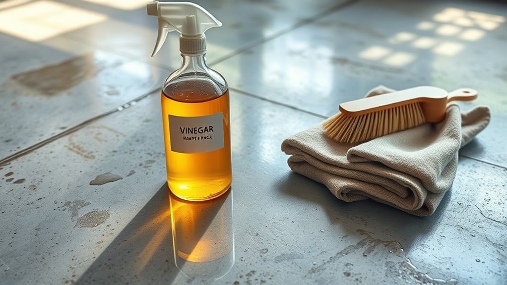 vinegar for grease removal