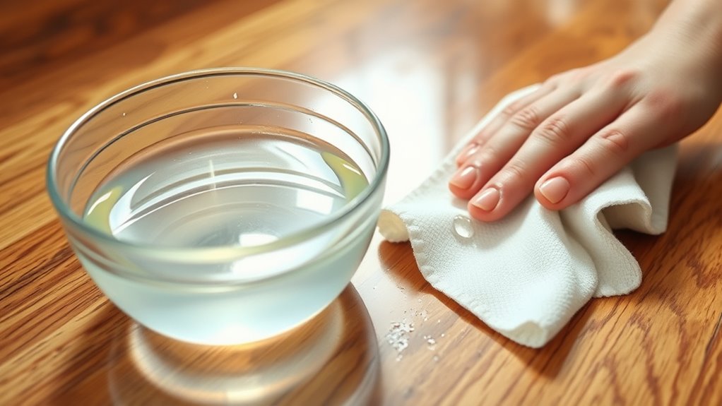 vinegar solution for adhesive