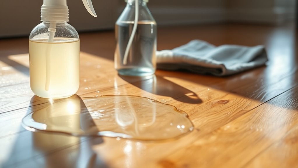vinegar solution for residue