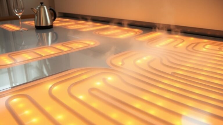 warmth through floor circulation