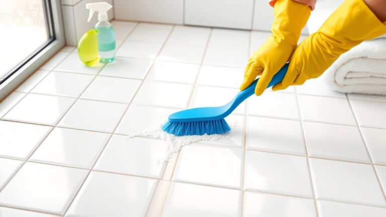 washroom floor tile cleaning
