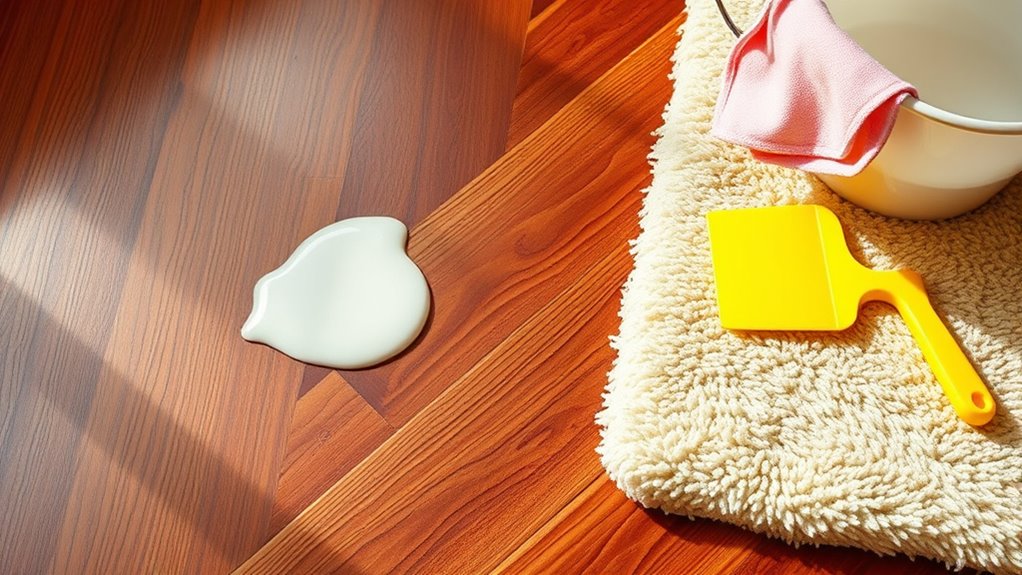 wax type and floor material