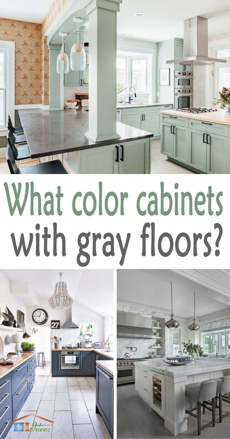What Color Cabinets With Gray Floors