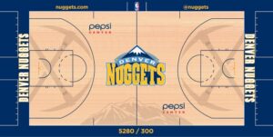 What is 5280 on Denver Nuggets Floor
