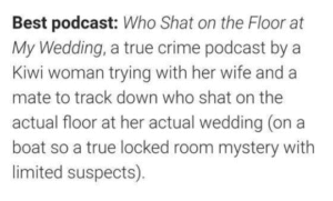 Who Shat on the Floor at My Wedding Reddit