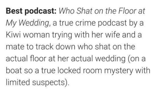 Who Shat on the Floor at My Wedding Reddit