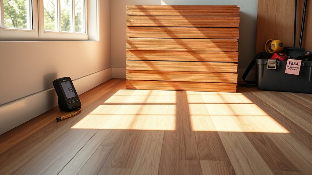 acclimate vinyl planks properly