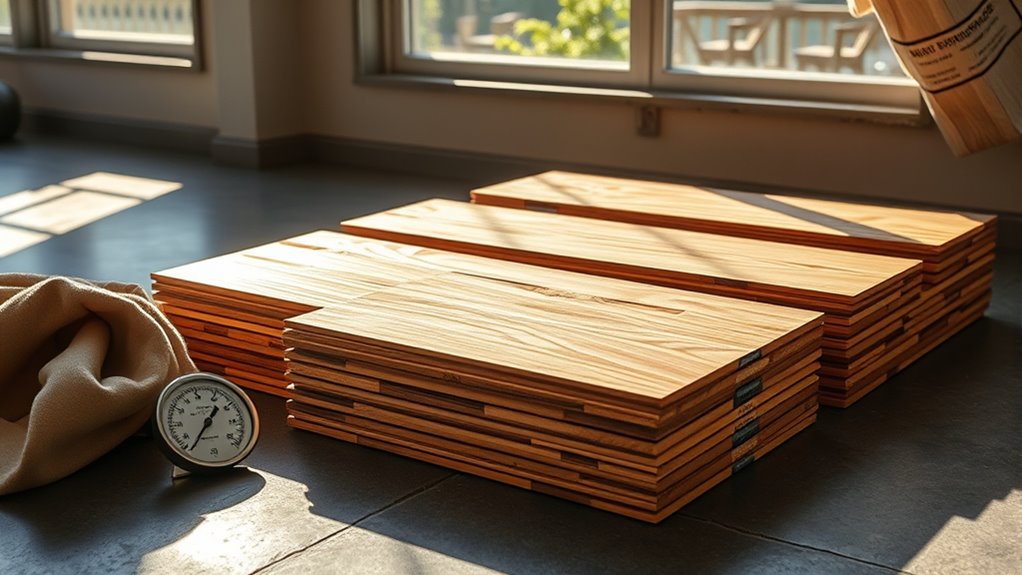 acclimate wood flooring properly